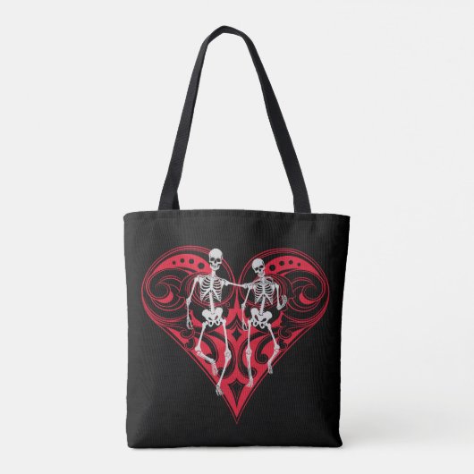 Skeletkoppeling Tote Bag (Achterkant)