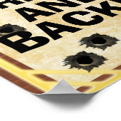 Skeletkoppen: geen kogelvrije kazen poster (Hoek)