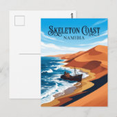 Skeletkust Namibië Briefkaart (Voorkant / Achterkant)