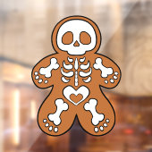Skeletman van peperkoek raamsticker (Vel 2)