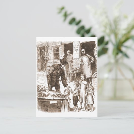 Skeletmarkt Briefkaart (Staand voorkant)