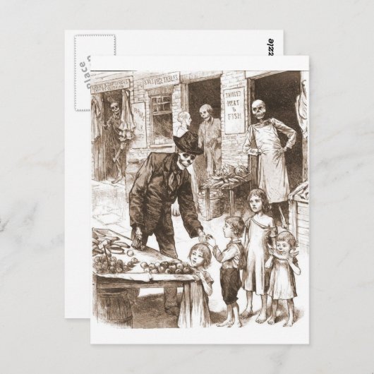 Skeletmarkt Briefkaart (Voorkant / Achterkant)