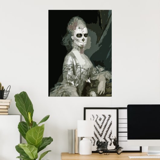 skeletmeisje poster (Thuiskantoor)