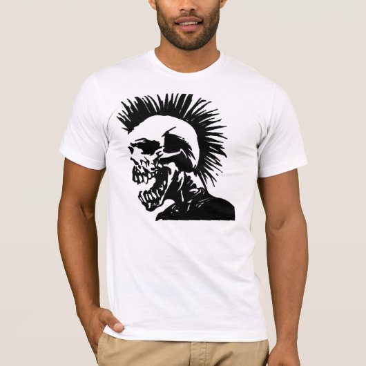 skeletmohawk t-shirt (Voorkant)