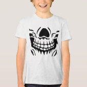Skeletmond Tri-Blend Shirt (Voorkant)
