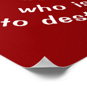 Skeletnarcisist breuk boven sterkte poster (Hoek)