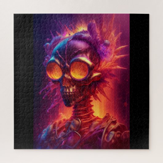 Skeleto Zombie Legpuzzel (Verticaal)