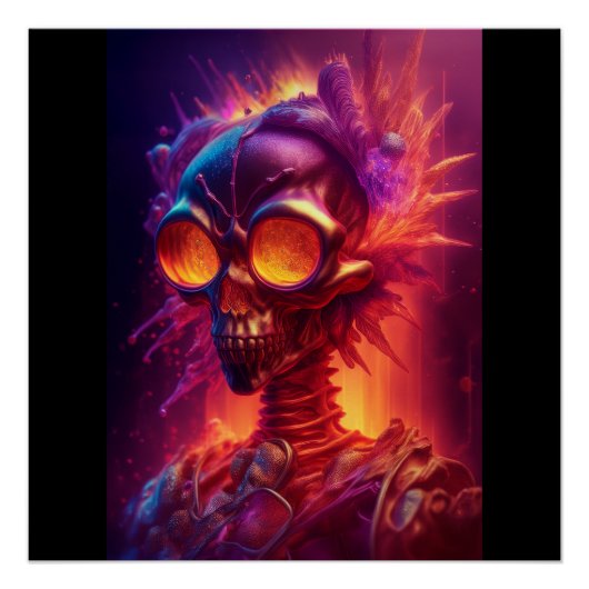 Skeleto Zombie Perfect Poster (Voorkant)
