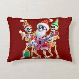 **Skeleton 3D Christm Santa Party – Funnyas Skelet Accent Kussen