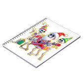 **Skeleton 3D Christm Santa Party – Funnyas Skelet Notitieboek (Linkerzijde)