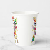 **Skeleton 3D Christm Santa Party – Funnyas Skelet Papieren Bekers (Links)