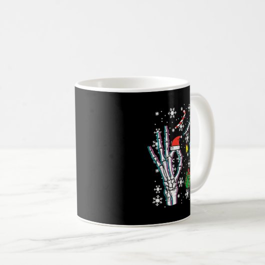 Skeleton 67 Meme Funny Christmas 6 7 Boys Youth Te Koffiemok (Voorkant rechts)