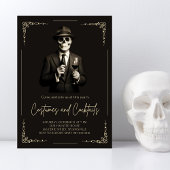  Skeleton Adult Halloween Party Kaart