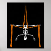 Skeleton Aerialist - Halloween Luchtzijde Circus Poster (Voorkant)