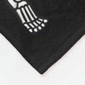 Skeleton American Football Player Spooky Sports Gr Fleece Deken (Hoek)