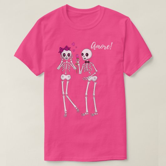 Skeleton Amore T-shirt (Design voorkant)
