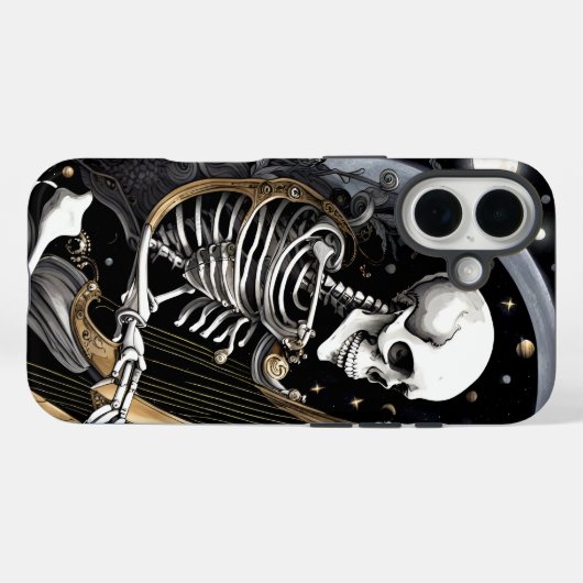 Skeleton and Harp I Case-Mate iPhone Case (Achterkant (horizontaal))
