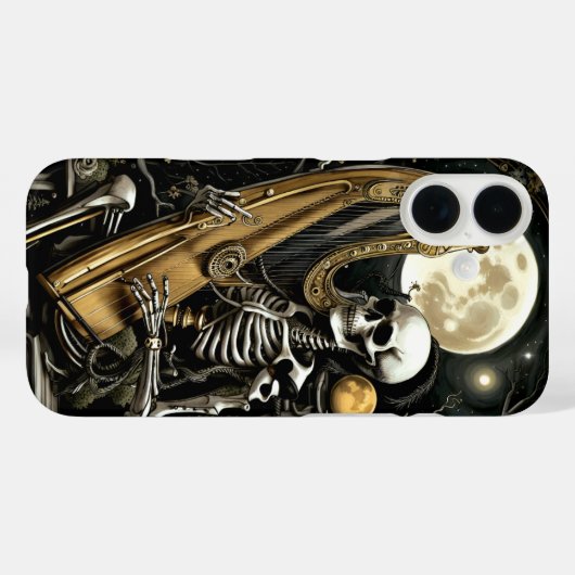 Skeleton and Harp II Case-Mate iPhone Case (Achterkant (horizontaal))