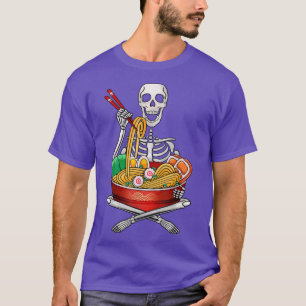 Skeleton Anime Japans eten Ramen Lovers T-shirt