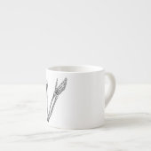 Skeleton Arm Bone Persoonlijke Retro Botten Espresso Kop (Voorkant rechts)