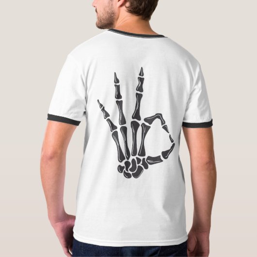 Skeleton Art Man T-shirt (Achterkant volledig)