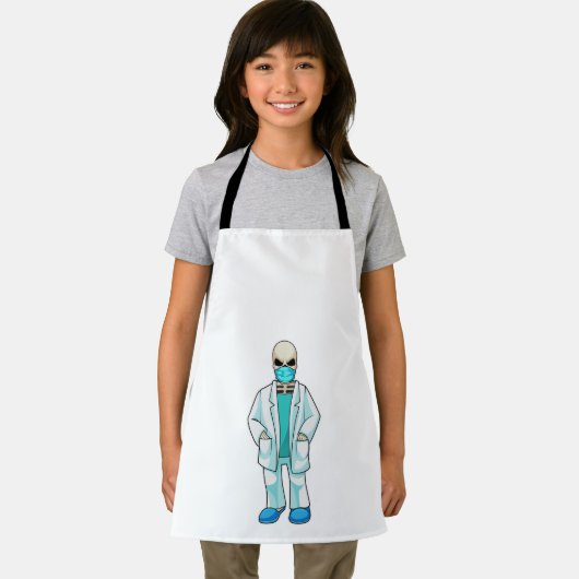 Skeleton as Doctor with Face mask Schort (Insitu)