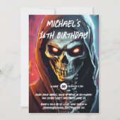 Skeleton Assassin Halloween thema verjaardagsfeest Kaart (Voorkant)