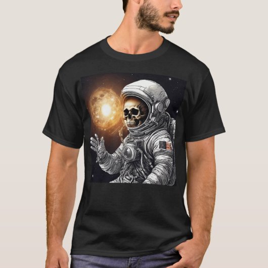 Skeleton Astronaut T-shirt (Voorkant)