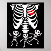Skeleton Baby Halloween zwangerschapskleren Poster (Voorkant)