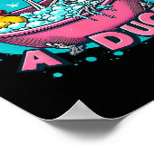 Skeleton Bad Humor Rubber Eend Funny Halloween Poster (Hoek)