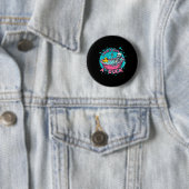 Skeleton Bad Humor Rubber Eend Funny Halloween Ronde Button 5,7 Cm (In situ)