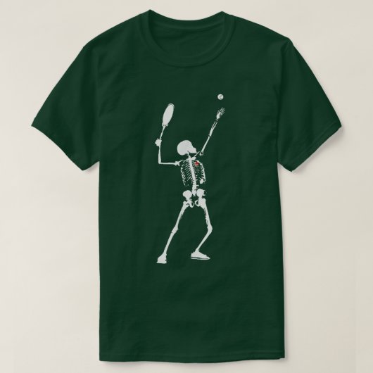Skeleton Badminton T-shirt (Design voorkant)