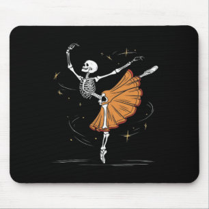 Skeleton Ballerina Ballet Dans Halloween Muismat