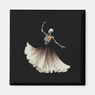 Skeleton Ballerina Ballet Dans Halloween Vrouwen G Magneet
