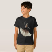 Skeleton Ballerina Ballet Dans Halloween Vrouwen G T-shirt (Voorkant volledig)