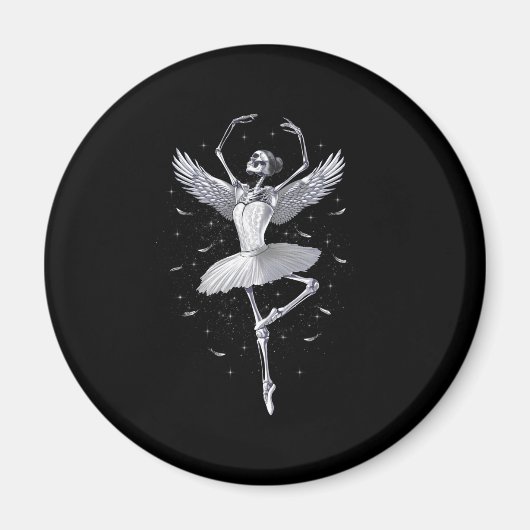 Skeleton Ballerina Magneet (Voorkant)