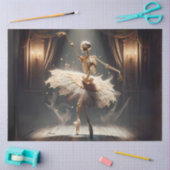 Skeleton Ballerina op het podium - Gothic Ballet Tissuepapier (Craft)