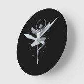 Skeleton Ballerina Ronde Klok (Hoek)