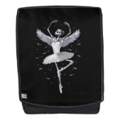 Skeleton Ballerina Rugtassen (Voorkant)