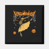 Skeleton Ballerinas Ballet Dance Cute Halloween Co Magneet (Voorkant)