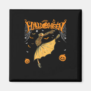 Skeleton Ballerinas Ballet Dance Cute Halloween Co Magneet