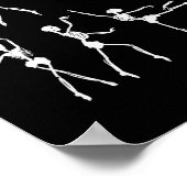 Skeleton Ballerinas Ballet Dance Cute Halloween Co Poster (Hoek)