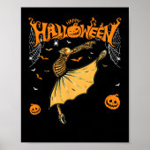 Skeleton Ballerinas Ballet Dance Cute Halloween Co Poster (Voorkant)