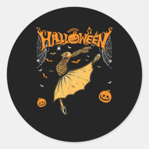 Skeleton Ballerinas Ballet Dance Cute Halloween Co Ronde Sticker