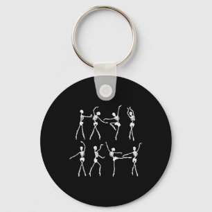 Skeleton Ballerinas Ballet Dance Cute Halloween Co Sleutelhanger