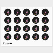Skeleton Ballet 4 Ronde Sticker (Vel)