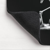 Skeleton Baseball Speler Halloween Mannen Vrouwen  Muismat (Hoek)