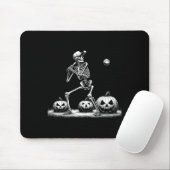 Skeleton Baseball Speler Halloween Mannen Vrouwen  Muismat (Met muis)