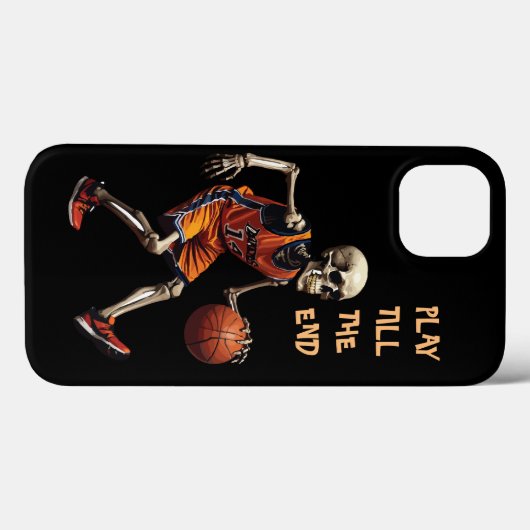 Skeleton basketbal spelen tot het einde Case-Mate iPhone case (Achterkant (horizontaal))