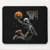 Skeleton Basketball Player Men Boys Y For Hallowee Muismat (Voorkant)